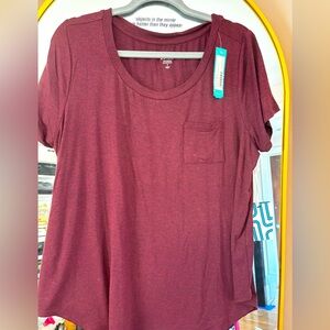 Burgundy, Market & Spruce T-shirt
